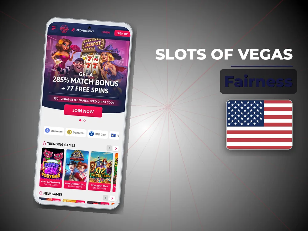 Slots of Vegas - Fairness